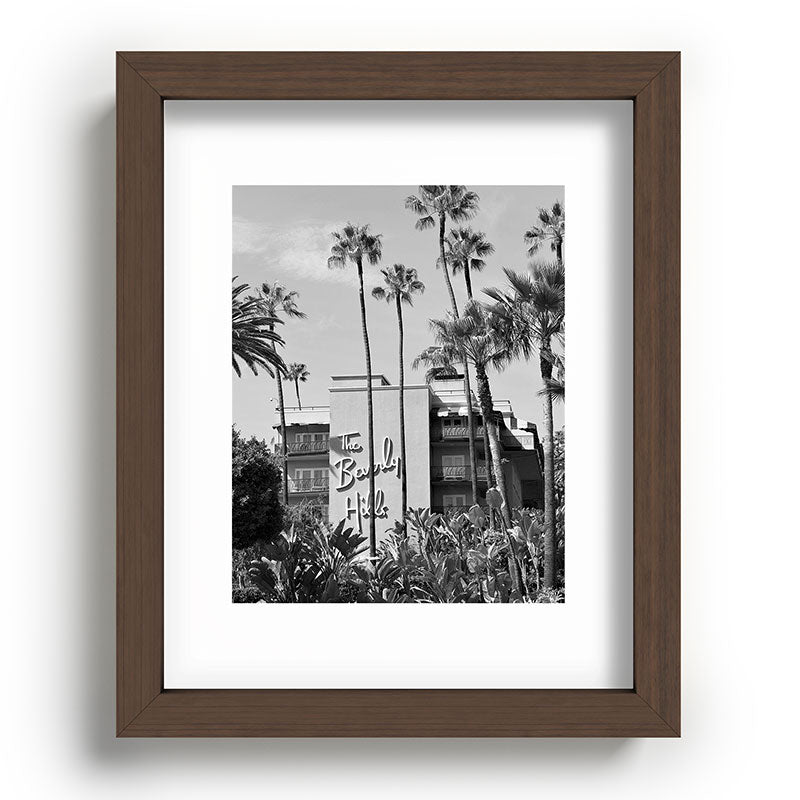 Beverly Hills Hotel, California black and white photograph / black and white photography Framed Art Print Gallery Image 88