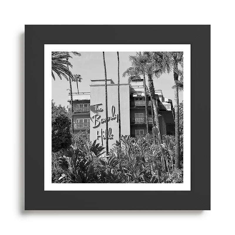 Beverly Hills Hotel, California black and white photograph / black and white photography Framed Art Print Gallery Image 46