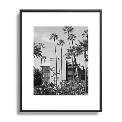Beverly Hills Hotel, California black and white photograph / black and white photography Framed Art Print Gallery Image 111