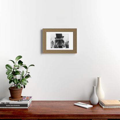 Derby Spectator watching ponies with opera glasses black and white photograph - photography - photographs Framed Art Print Gallery Image 52
