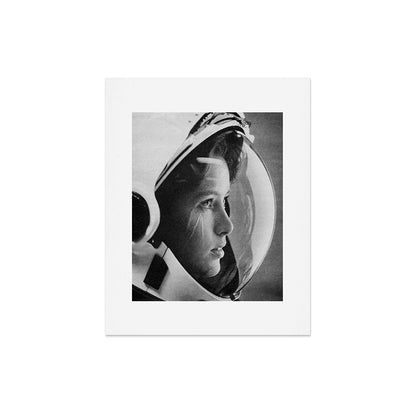 NASA Astronaut, Anna Fisher, black and white photograph Art Print Gallery Image 7