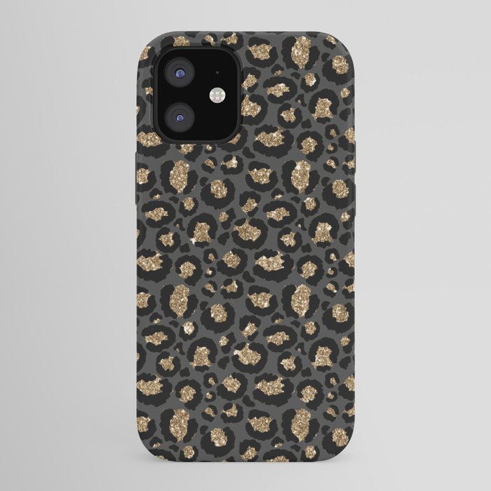 Black Gold Leopard Print Pattern iPhone Case Gallery Image 41