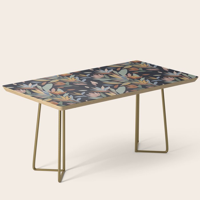 Hand Painted Floral Garden Night Coffee Table Gallery Image 2