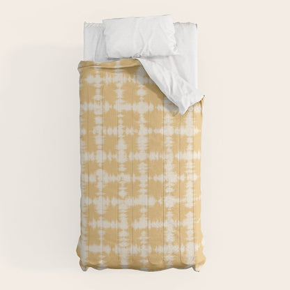 Tie dye checked in yellow Comforter Gallery Image 10