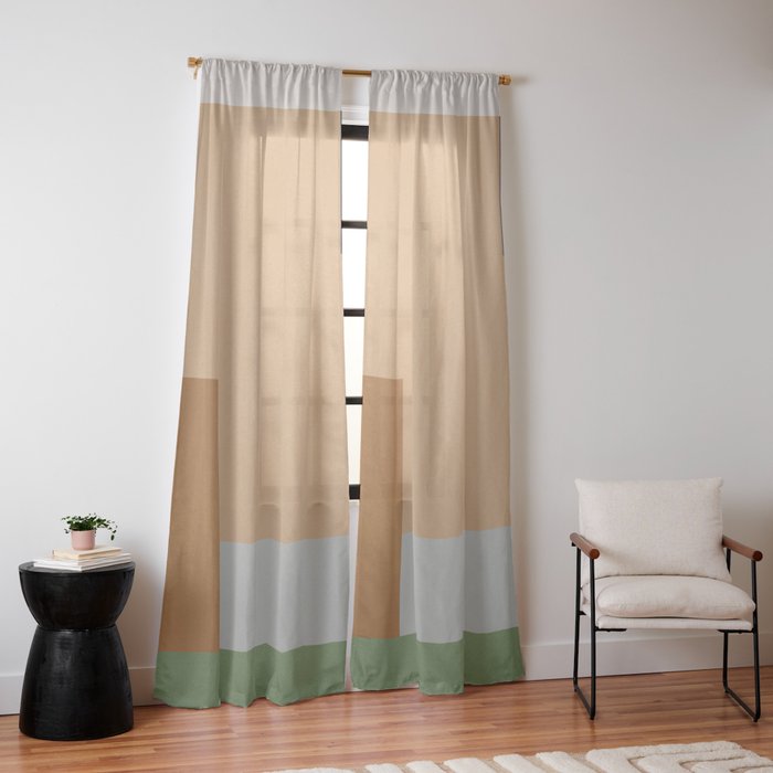Geometric Abstract 114 Window Curtain Gallery Image 14