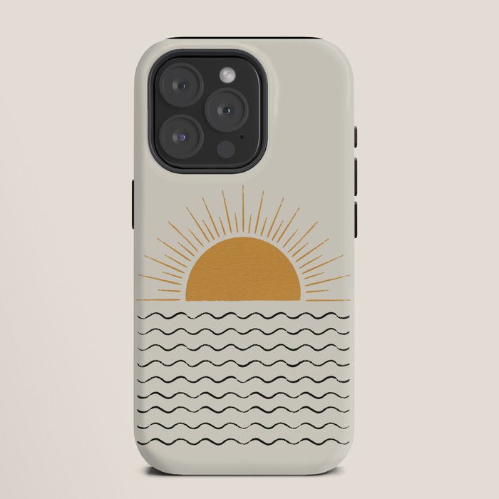 Sunrise Ocean - Mid Century Modern Style iPhone Case Gallery Image 11