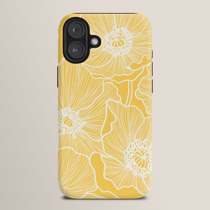 Sunshine Yellow Poppies iPhone Case Gallery Image 14