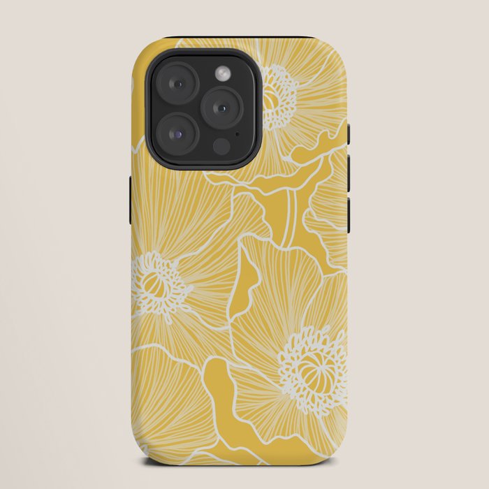 Sunshine Yellow Poppies iPhone Case Gallery Image 11