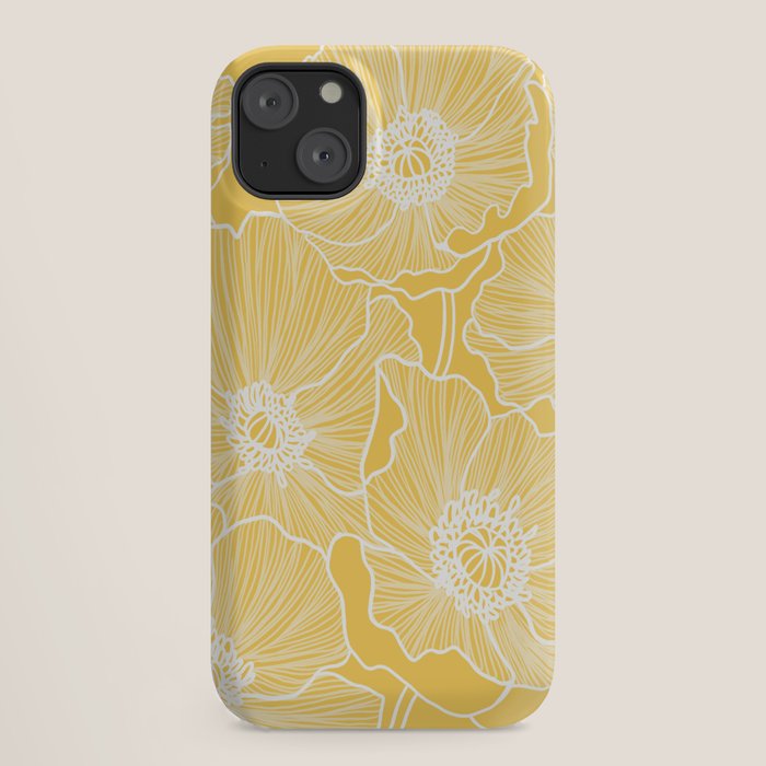 Sunshine Yellow Poppies iPhone Case Gallery Image 18