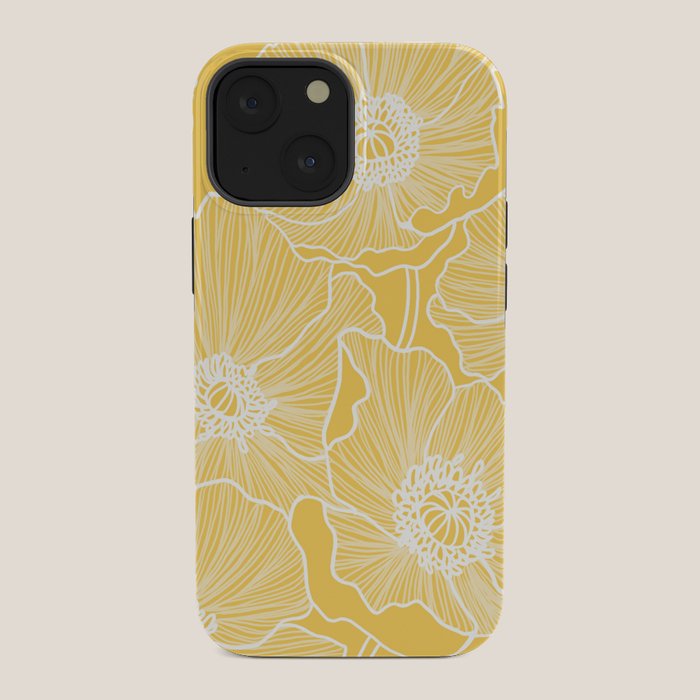 Sunshine Yellow Poppies iPhone Case Gallery Image 34