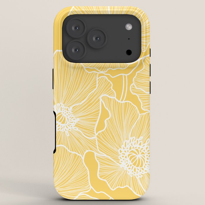 Sunshine Yellow Poppies iPhone Case Gallery Image 7