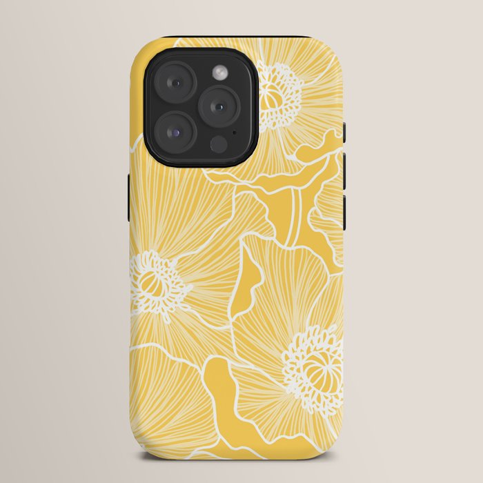 Sunshine Yellow Poppies iPhone Case Gallery Image 15