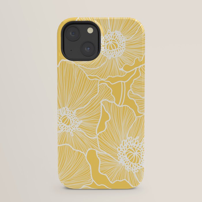 Sunshine Yellow Poppies iPhone Case Gallery Image 21