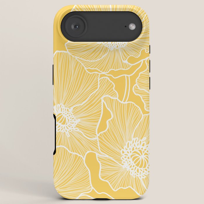 Sunshine Yellow Poppies iPhone Case Gallery Image 6