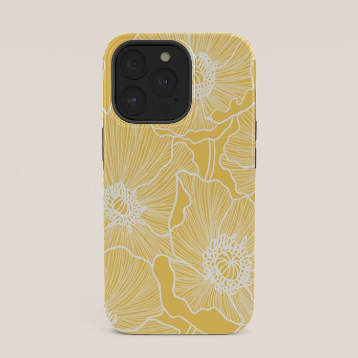 Sunshine Yellow Poppies iPhone Case Gallery Image 35