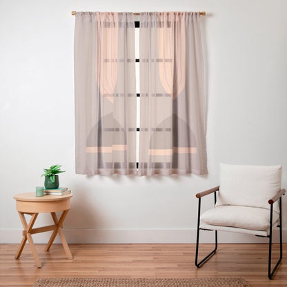Abstraction_Balance_Round_Bohemian_Shape_Minimalism_001 Window Curtain Gallery Image 23