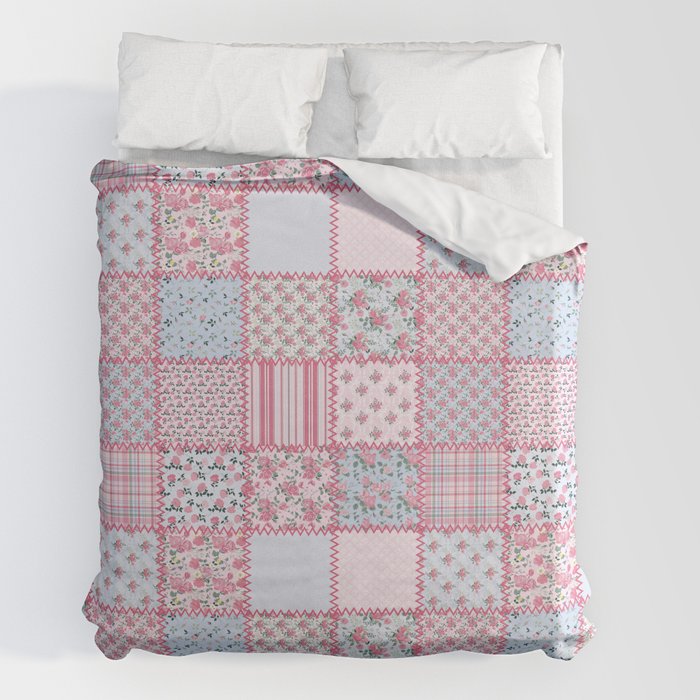 Pretty Pastel Patchwork Duvet Cover Gallery Image 7