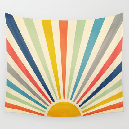 Sun Retro Art III Wall Tapestry Gallery Image 4