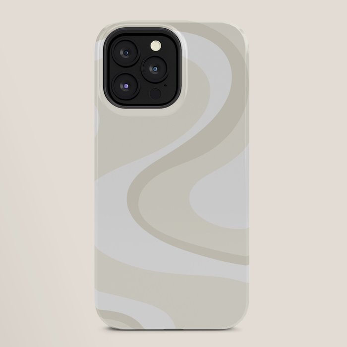 Cream Dream Light Liquid Swirl Abstract in Beige and White iPhone Case Gallery Image 28