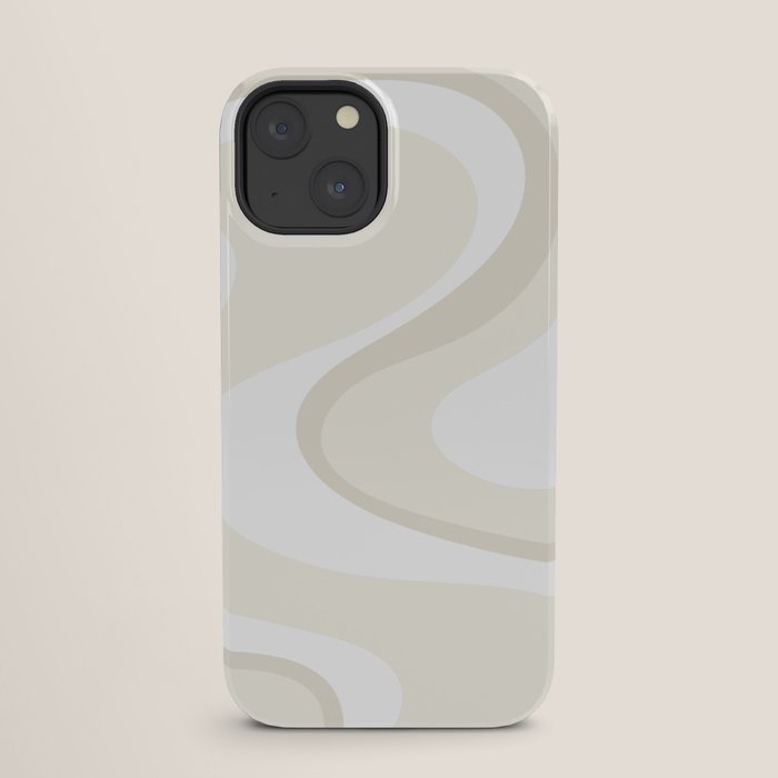 Cream Dream Light Liquid Swirl Abstract in Beige and White iPhone Case Gallery Image 25