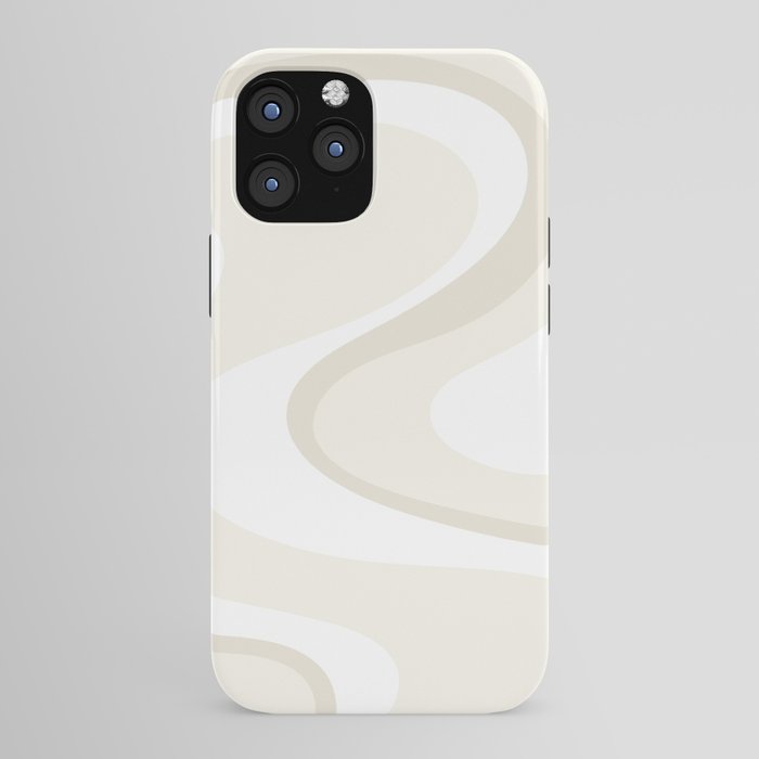 Cream Dream Light Liquid Swirl Abstract in Beige and White iPhone Case Gallery Image 43