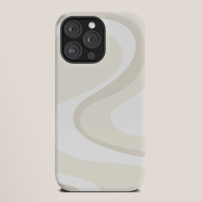 Cream Dream Light Liquid Swirl Abstract in Beige and White iPhone Case Gallery Image 20