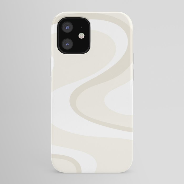 Cream Dream Light Liquid Swirl Abstract in Beige and White iPhone Case Gallery Image 41