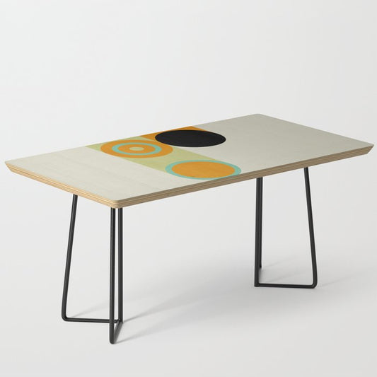 mid mod geometry green teal nature 1 Coffee Table Gallery Image 1
