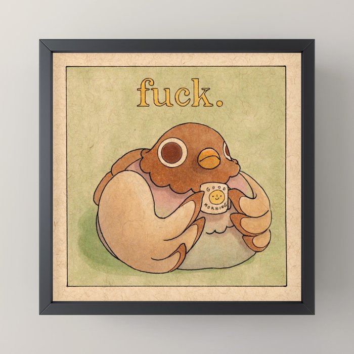 'Fuck' Pigeon 06 Mini Art Print Gallery Image 3