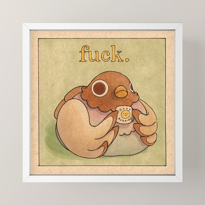'Fuck' Pigeon 06 Mini Art Print Gallery Image 4