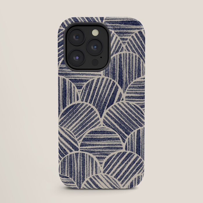 Navy Blue Striped Pattern #2 iPhone Case Gallery Image 27