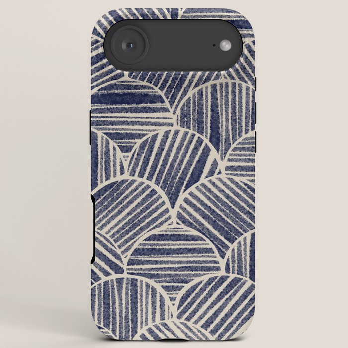 Navy Blue Striped Pattern #2 iPhone Case Gallery Image 6