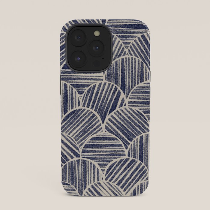 Navy Blue Striped Pattern #2 iPhone Case Gallery Image 35