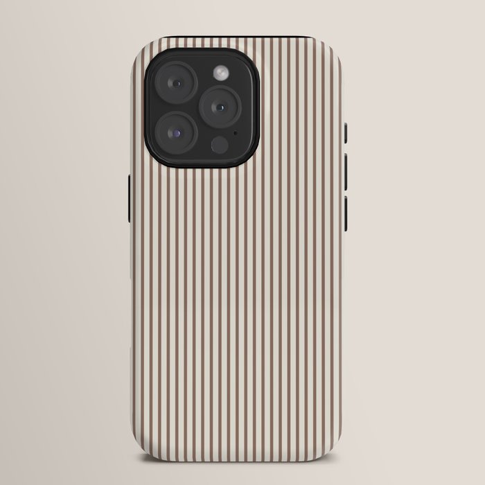Brown And Cream Striped iPhone Case Gallery Image 15