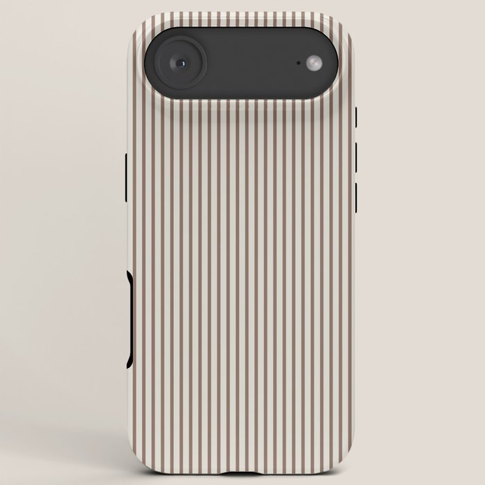 Brown And Cream Striped iPhone Case Gallery Image 6