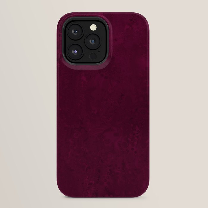 Hand painted modern abstract burgundy marble watercolor iPhone Case Gallery Image 32