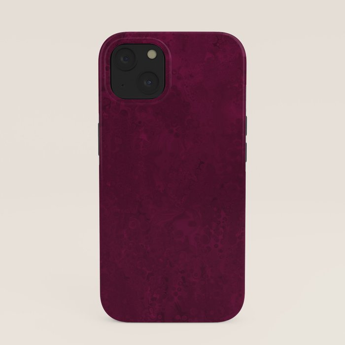 Hand painted modern abstract burgundy marble watercolor iPhone Case Gallery Image 37