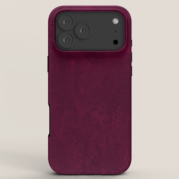Hand painted modern abstract burgundy marble watercolor iPhone Case Gallery Image 8