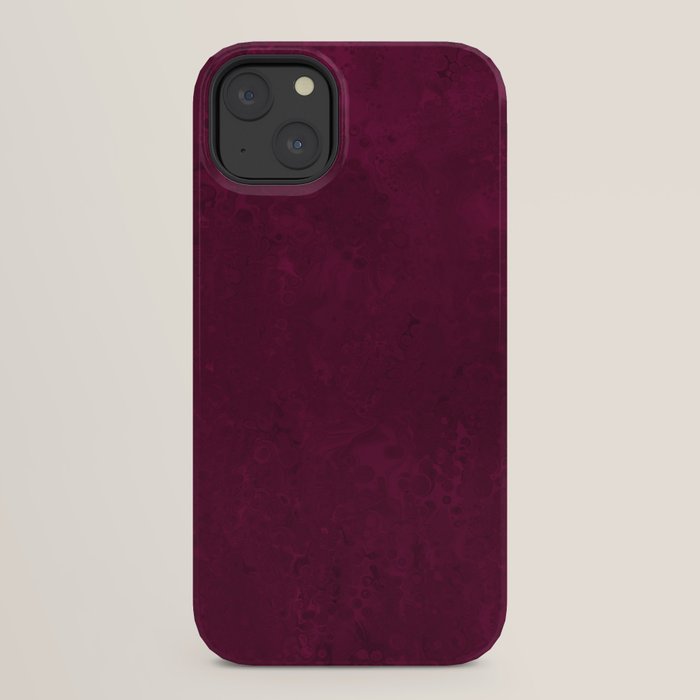 Hand painted modern abstract burgundy marble watercolor iPhone Case Gallery Image 30