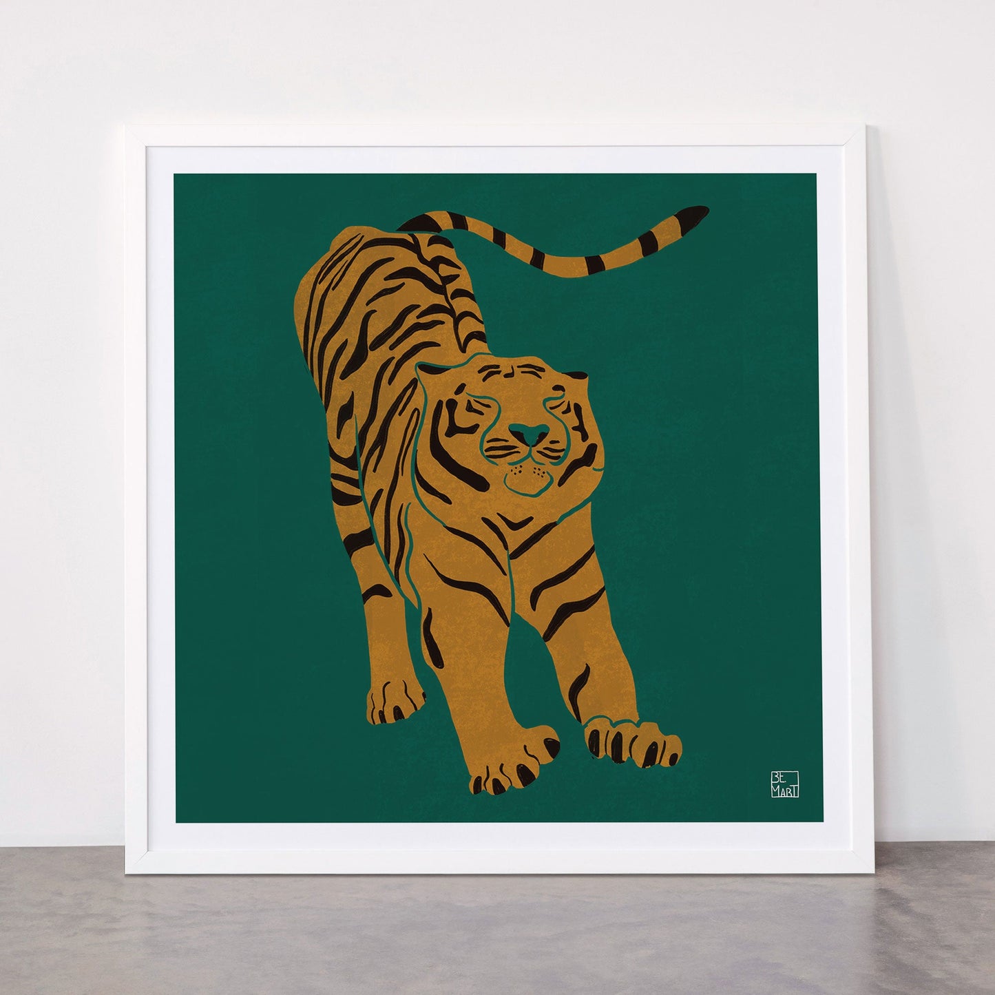 Tiger Doesn't Lose Sleep Framed Art Print Gallery Image 87