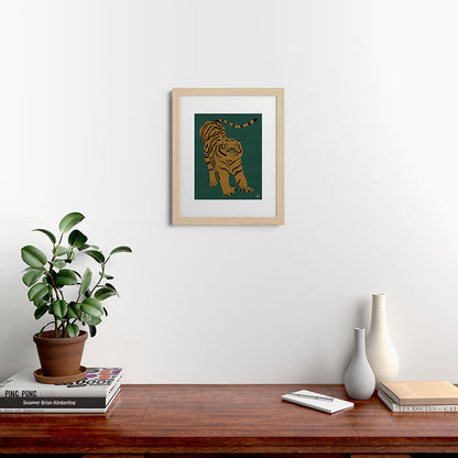 Tiger Doesn't Lose Sleep Framed Art Print Gallery Image 63