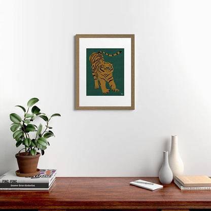 Tiger Doesn't Lose Sleep Framed Art Print Gallery Image 54