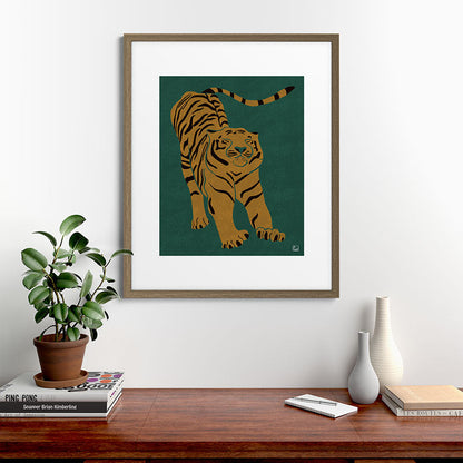 Tiger Doesn't Lose Sleep Framed Art Print Gallery Image 58