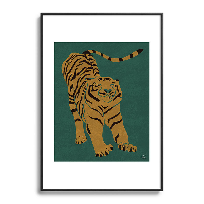 Tiger Doesn't Lose Sleep Framed Art Print Gallery Image 113