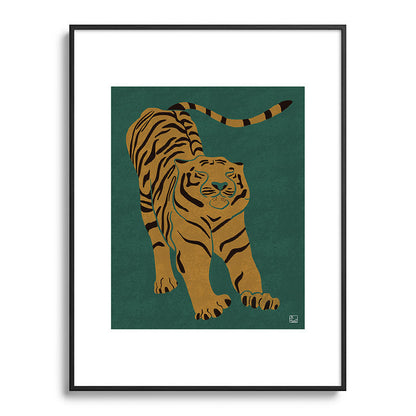 Tiger Doesn't Lose Sleep Framed Art Print Gallery Image 116