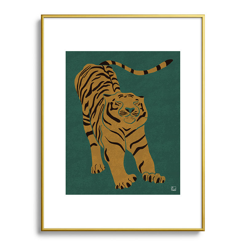 Tiger Doesn't Lose Sleep Framed Art Print Gallery Image 125