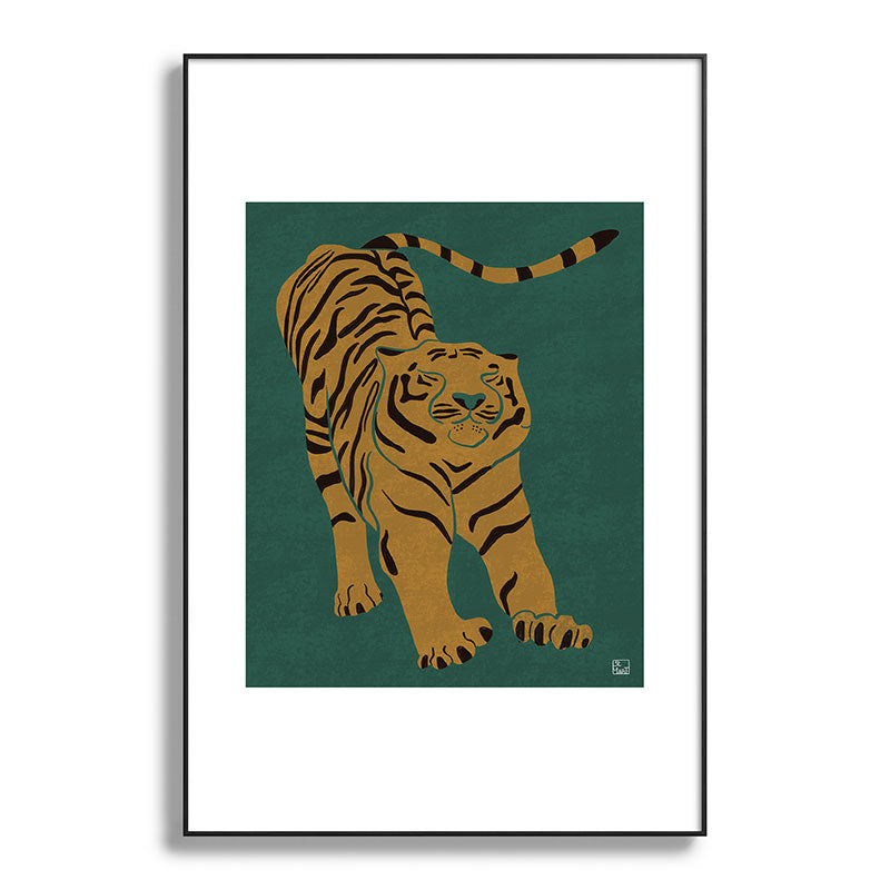 Tiger Doesn't Lose Sleep Framed Art Print Gallery Image 119