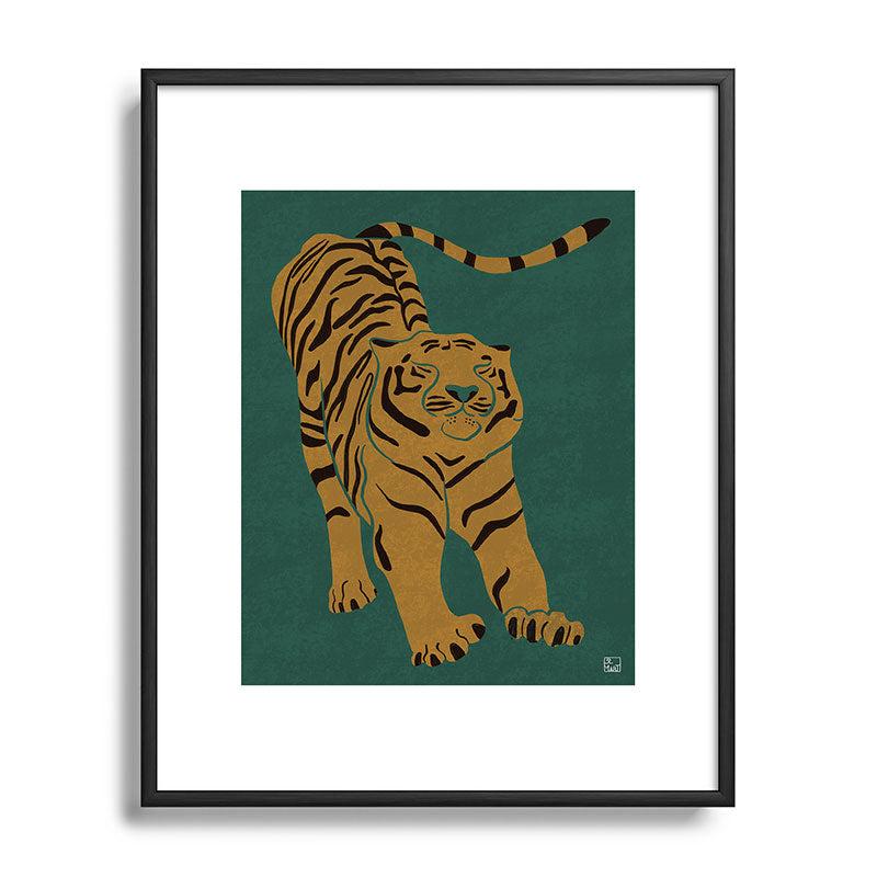 Tiger Doesn't Lose Sleep Framed Art Print Gallery Image 112