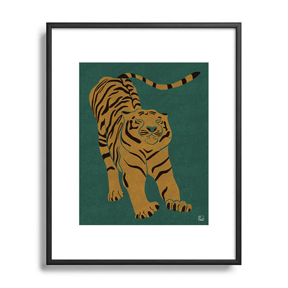 Tiger Doesn't Lose Sleep Framed Art Print Gallery Image 112