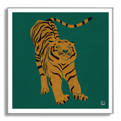 Tiger Doesn't Lose Sleep Framed Art Print Gallery Image 142